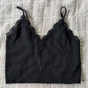 Wild Fable Black Lace Trim Cami